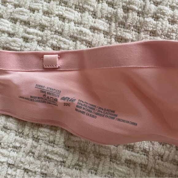 Aerie blush pink Sunnie strapless bra 32C - Picture 6 of 6